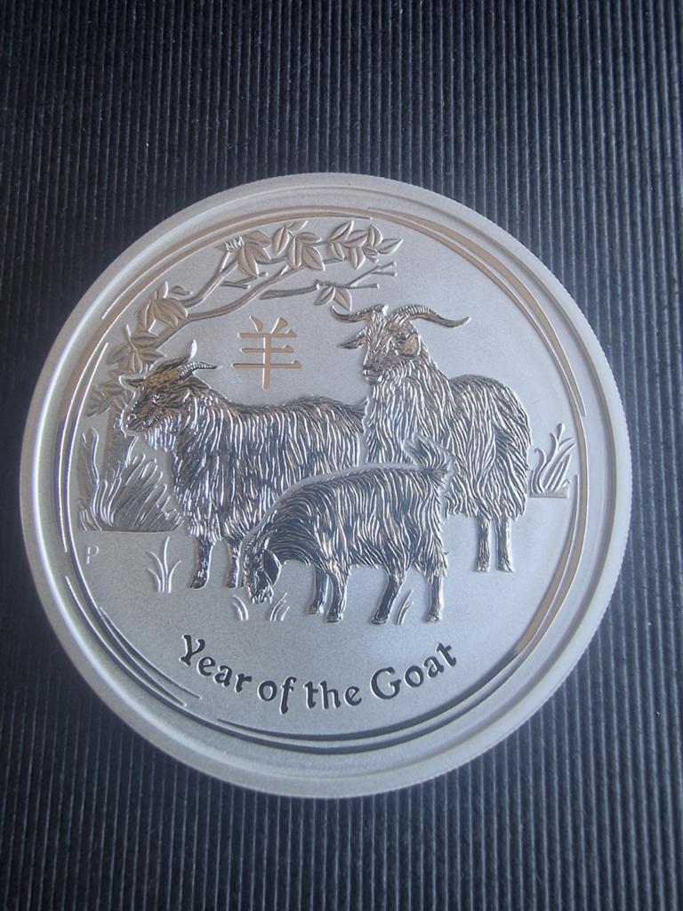ZILVER 5 oz LUNAR II GOAT 2015., Ophalen of Verzenden, Zilver
