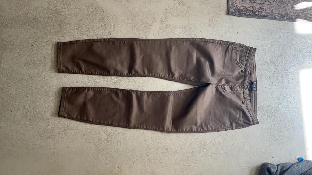 Prachtige brons bruine broek expresso maat 44, Bruin, Maat 42/44 (L), Ophalen of Verzenden, Zo goed als nieuw