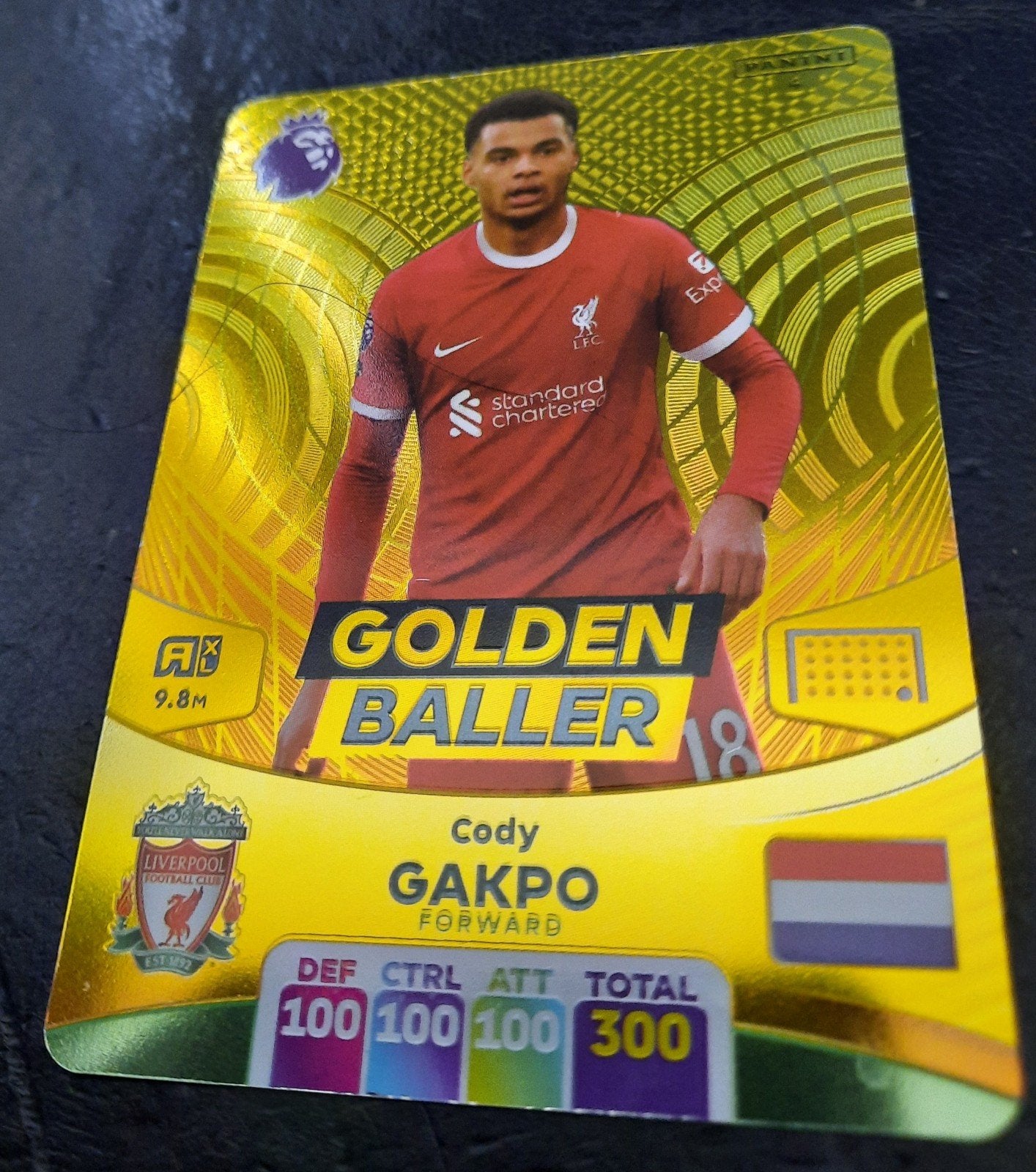 Cody Gakpo Golden Baller kaart - Panini, Verzamelen, Ophalen of Verzenden, Zo goed als nieuw, Buitenlandse clubs, Poster, Plaatje of Sticker