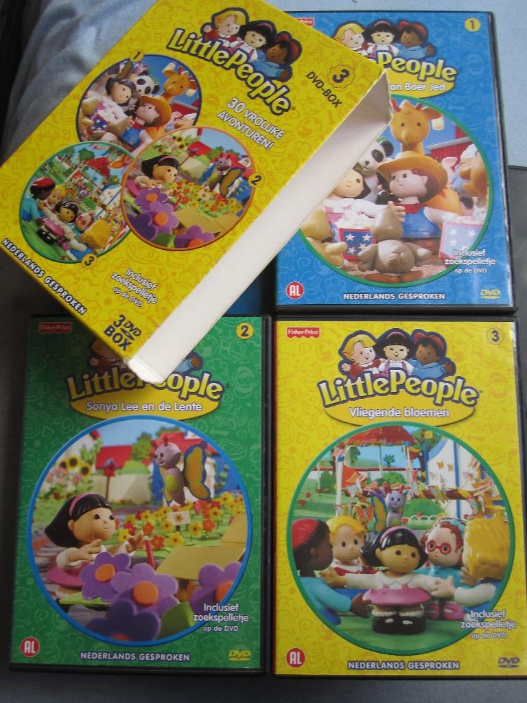 Little People Deel 1, 2 en 3 (3 disc), Cd's en Dvd's, Dvd's | Kinderen en Jeugd, Alle leeftijden, Ophalen of Verzenden, Zo goed als nieuw