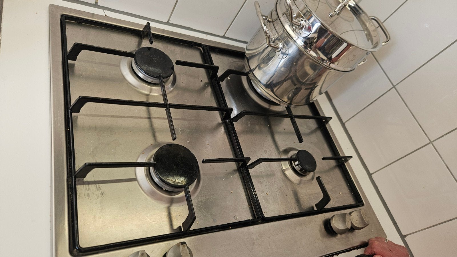 Gebruikt gasfornuis met 4 kookzones, Ophalen, Gebruikt, 4 kookzones, Inbouw