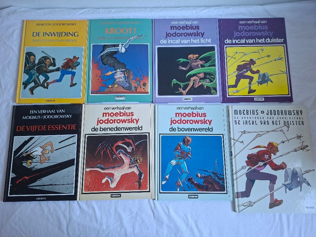 8 Stripboeken MOEBIUS, de avonturen van JOHN DIFOOL, hardcov, Boeken, Meerdere stripboeken, Ophalen of Verzenden, Gelezen
