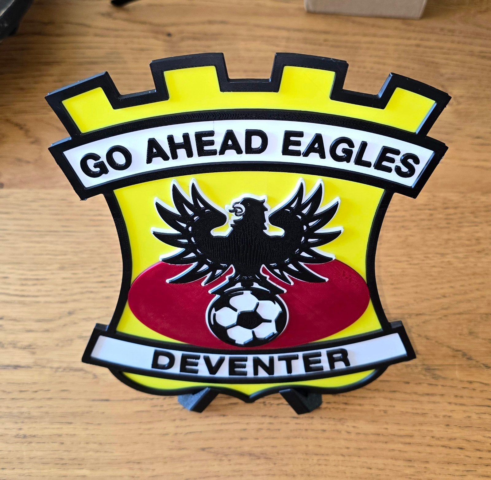 Go Ahead Eagles logo met standaard, Ophalen of Verzenden