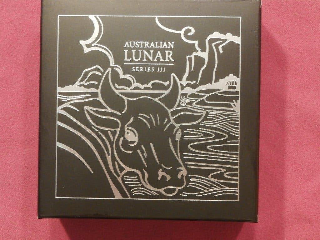 LUNAR lll.ONE OUNCE OX PROOF 2021., Ophalen of Verzenden, Zilver