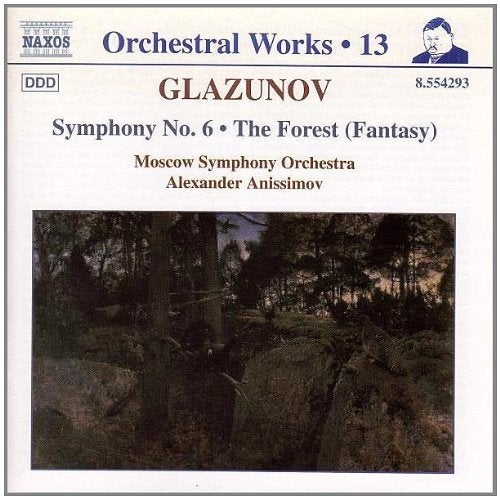 GLAZUNOV Symphony no. 6 CD ANISSIMOV, Ophalen of Verzenden, Romantiek, Gebruikt, Orkest of Ballet