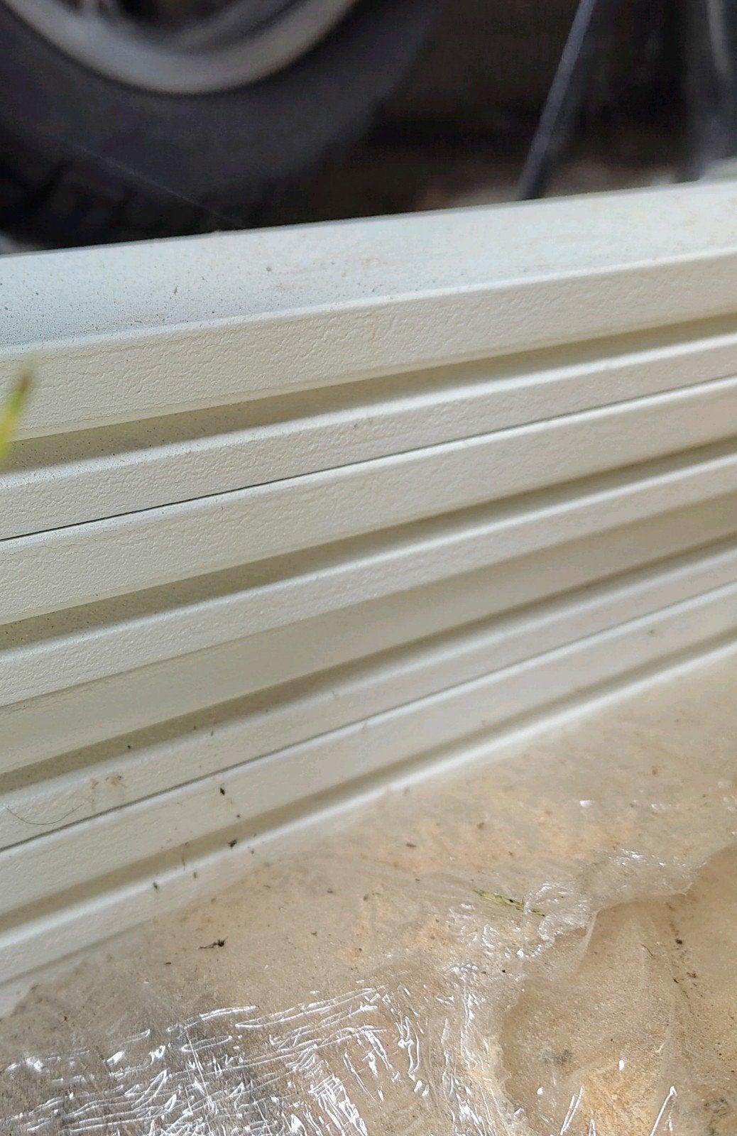 Hoge witte plinten 12x55mm, 488cm gegrond, Ophalen, Nieuw, Mdf, 250 cm of meer