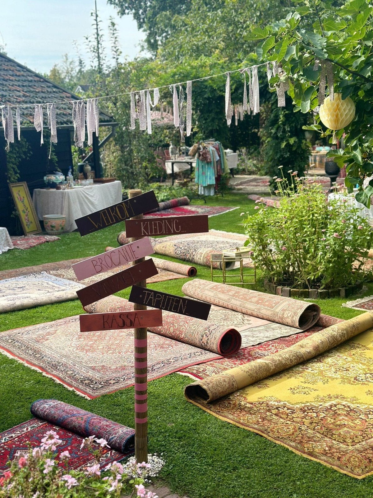 GEZELLIGE TUINFAIRCBROCANT & TAPIJTEN ZONDAG 20 SEPTEMBER, Ophalen of Verzenden
