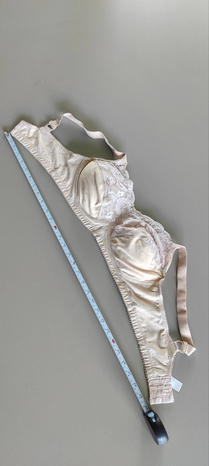 Prothese BH - Beige met kant (maat 90B/95C), Ophalen of Verzenden, Beige, BH