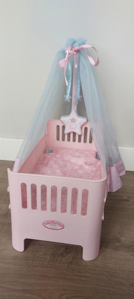 Baby Annabell Wieg met Hemeltje en Beddengoed, Kinderen en Baby's, Speelgoed | Poppen, Ophalen, Gebruikt, Babypop