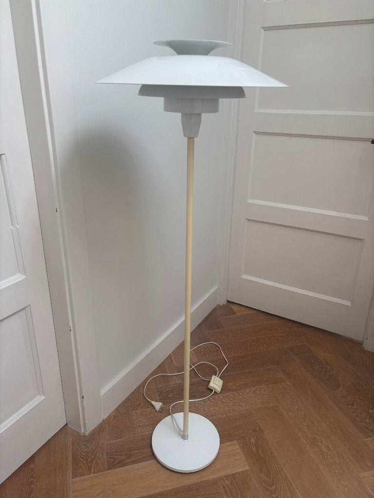Staande lamp aluminium Jeka Metaltryk 70s Deens design, Ophalen, Gebruikt, Deens design seventies, 100 tot 150 cm