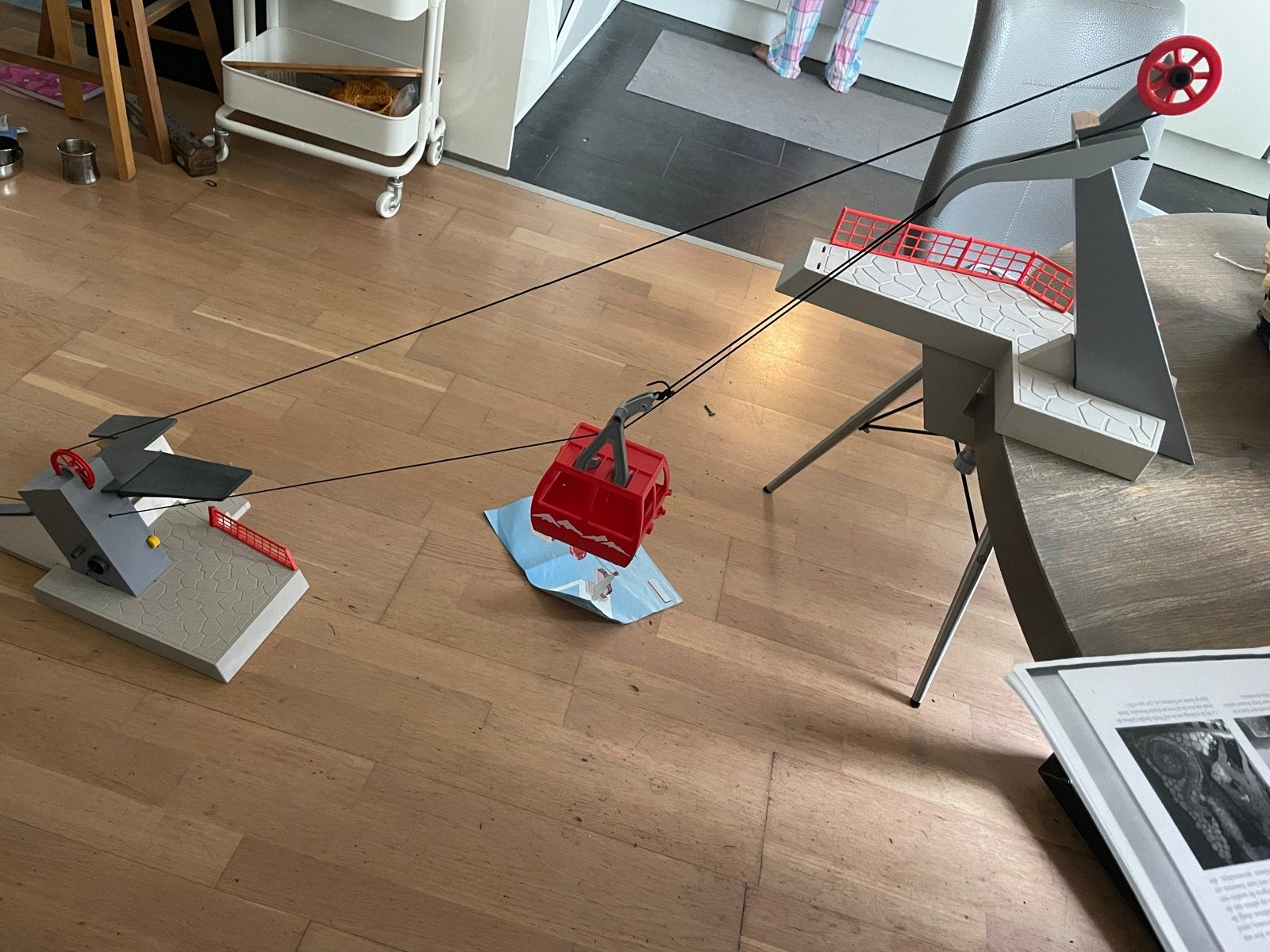 Playmobil werkende kabelbaan met gondel, Ophalen of Verzenden, Gebruikt, Jongen of Meisje