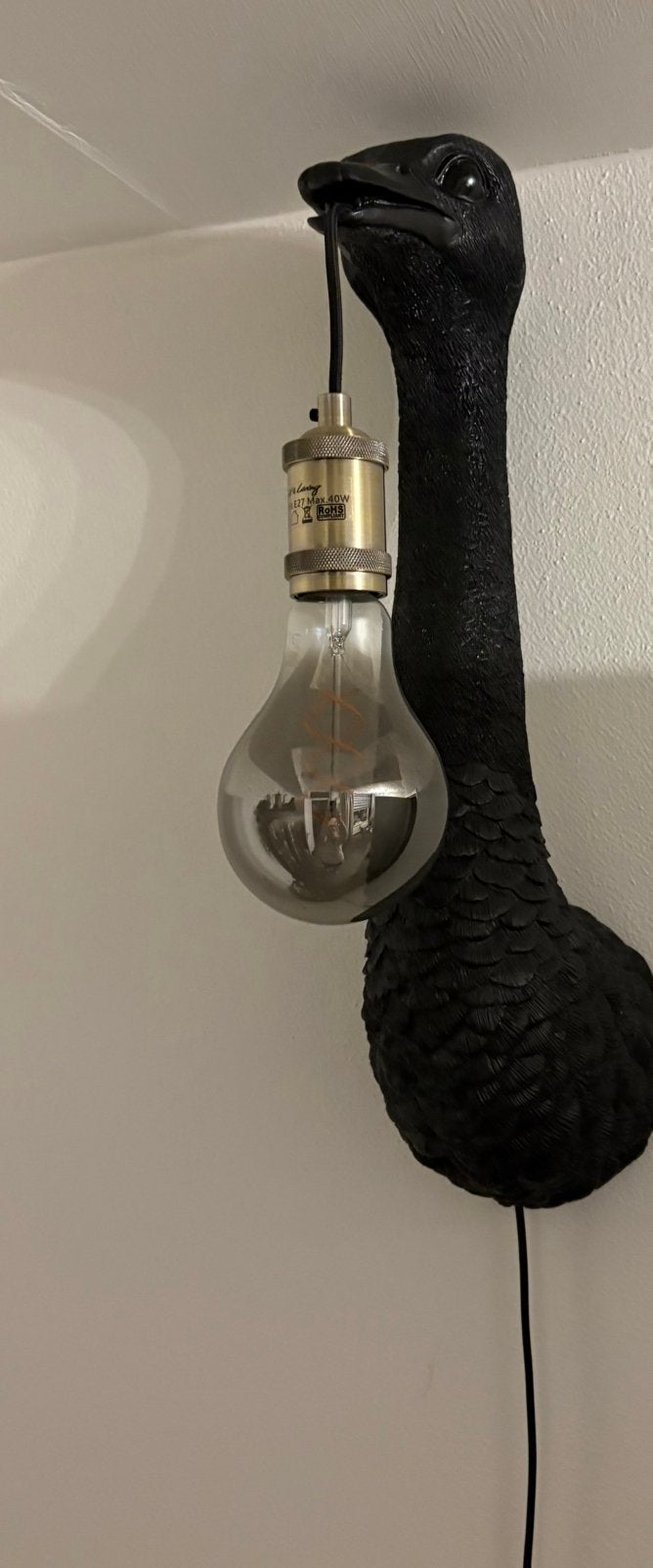Struisvogel Wandlamp, Ophalen of Verzenden, Zo goed als nieuw