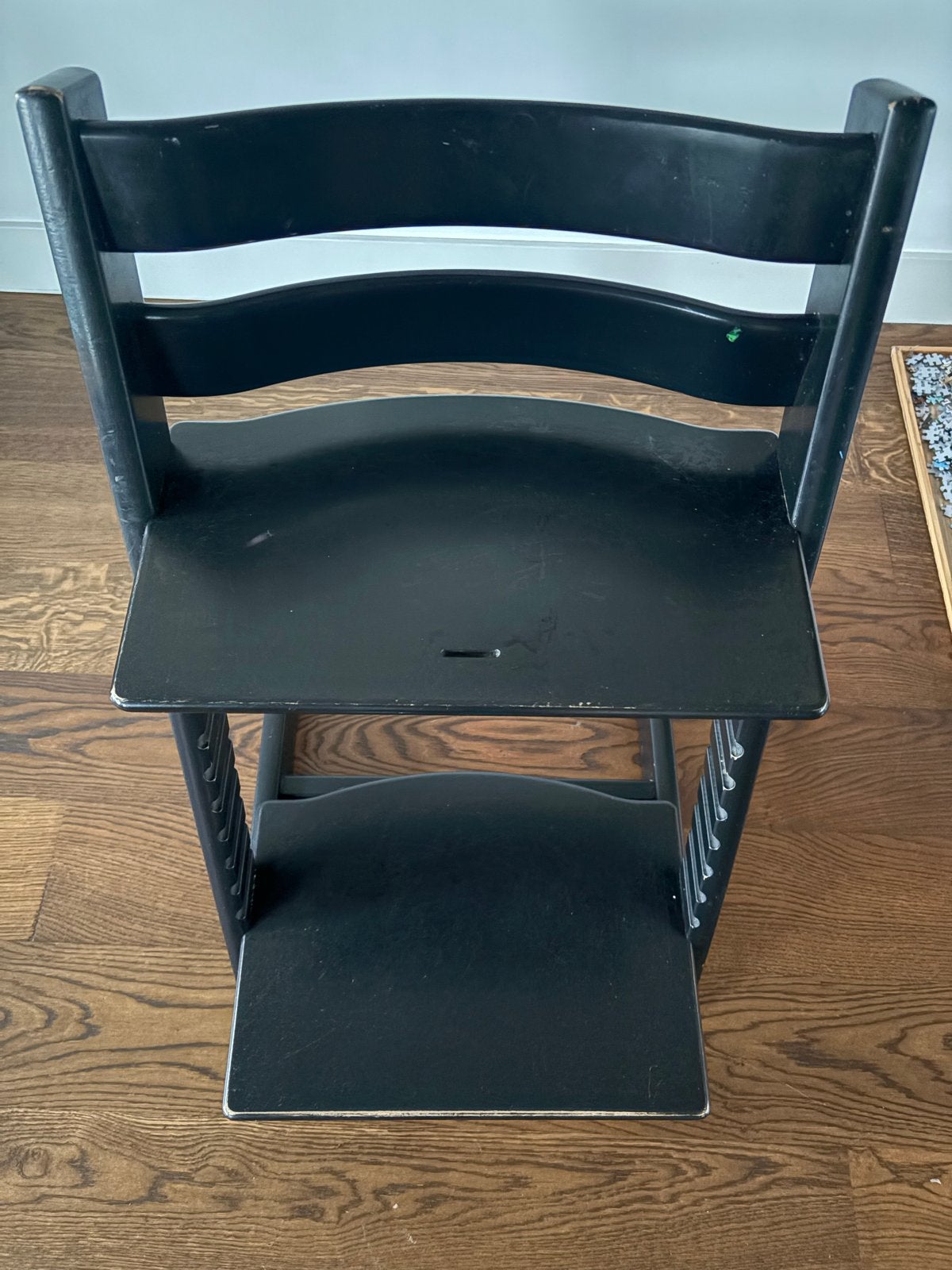 Stokke Tripp Trapp meegroeistoel - Zwart, Ophalen, Gebruikt, Meegroeistoel, Aanschuifbaar