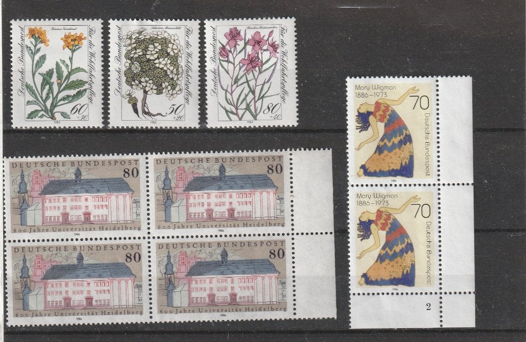 5 kaartjes postzegels Duitsland. postfris. Zie afbeelding, Ophalen of Verzenden, BRD, Postfris
