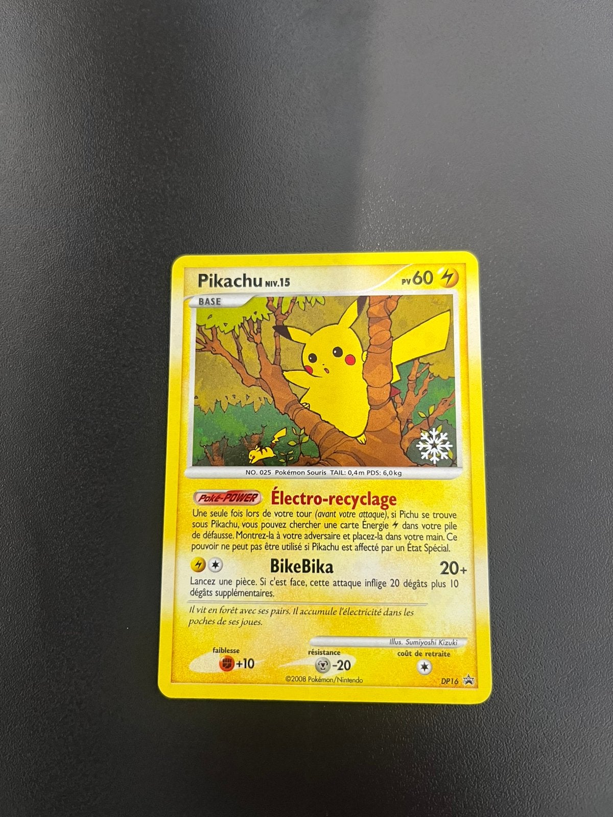 snowflake calender pikachu frans dp16 promo NM pokemon, Ophalen of Verzenden, Zo goed als nieuw