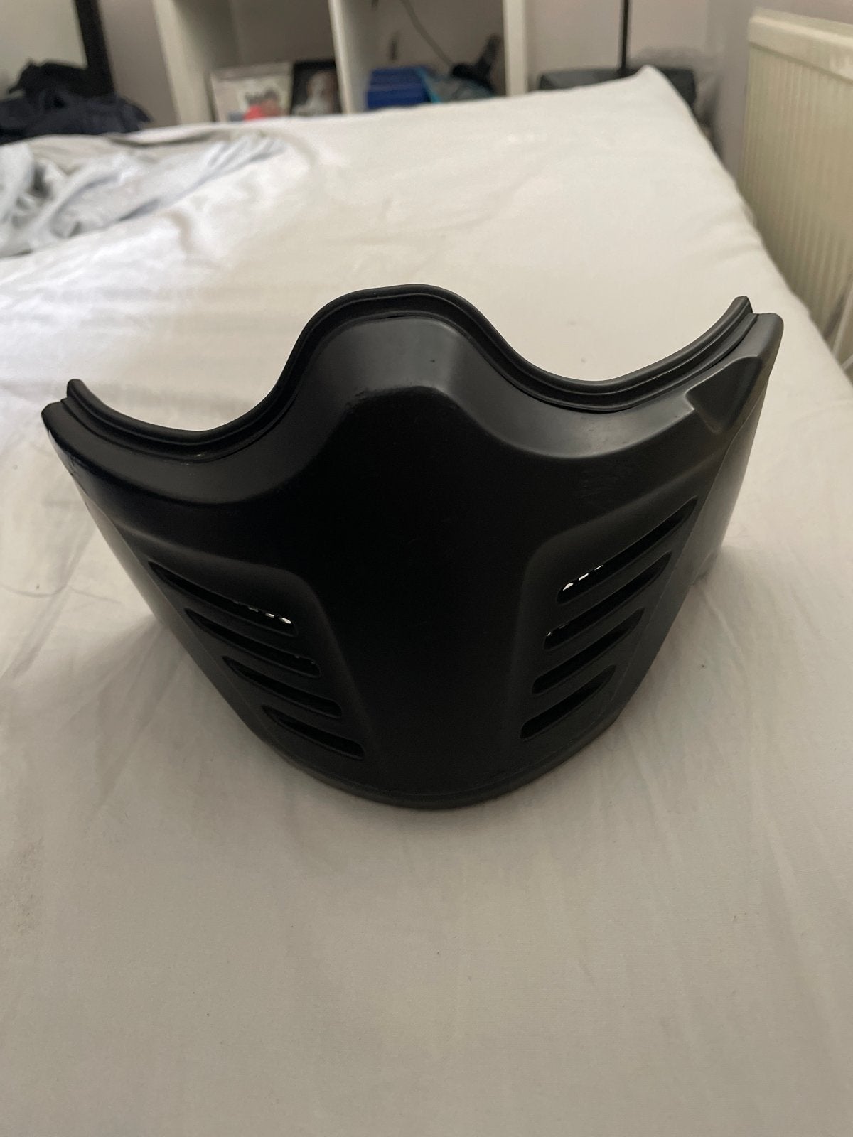 Zwart mondstuk voor motorhelm, Motoren, Heren, Overige typen, Tweedehands, Ophalen