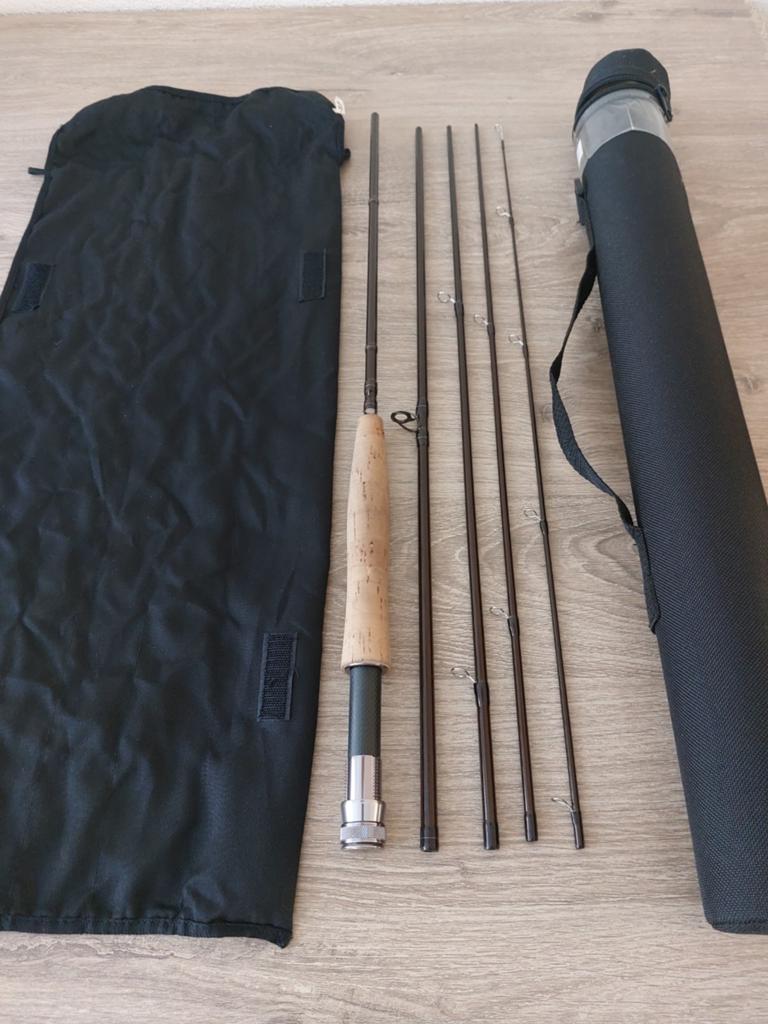 Reishengel Vliegvis Hengel RonThompsen Axellerator 9'#5/6, Watersport en Boten, Hengelsport | Vliegvissen, Ophalen of Verzenden