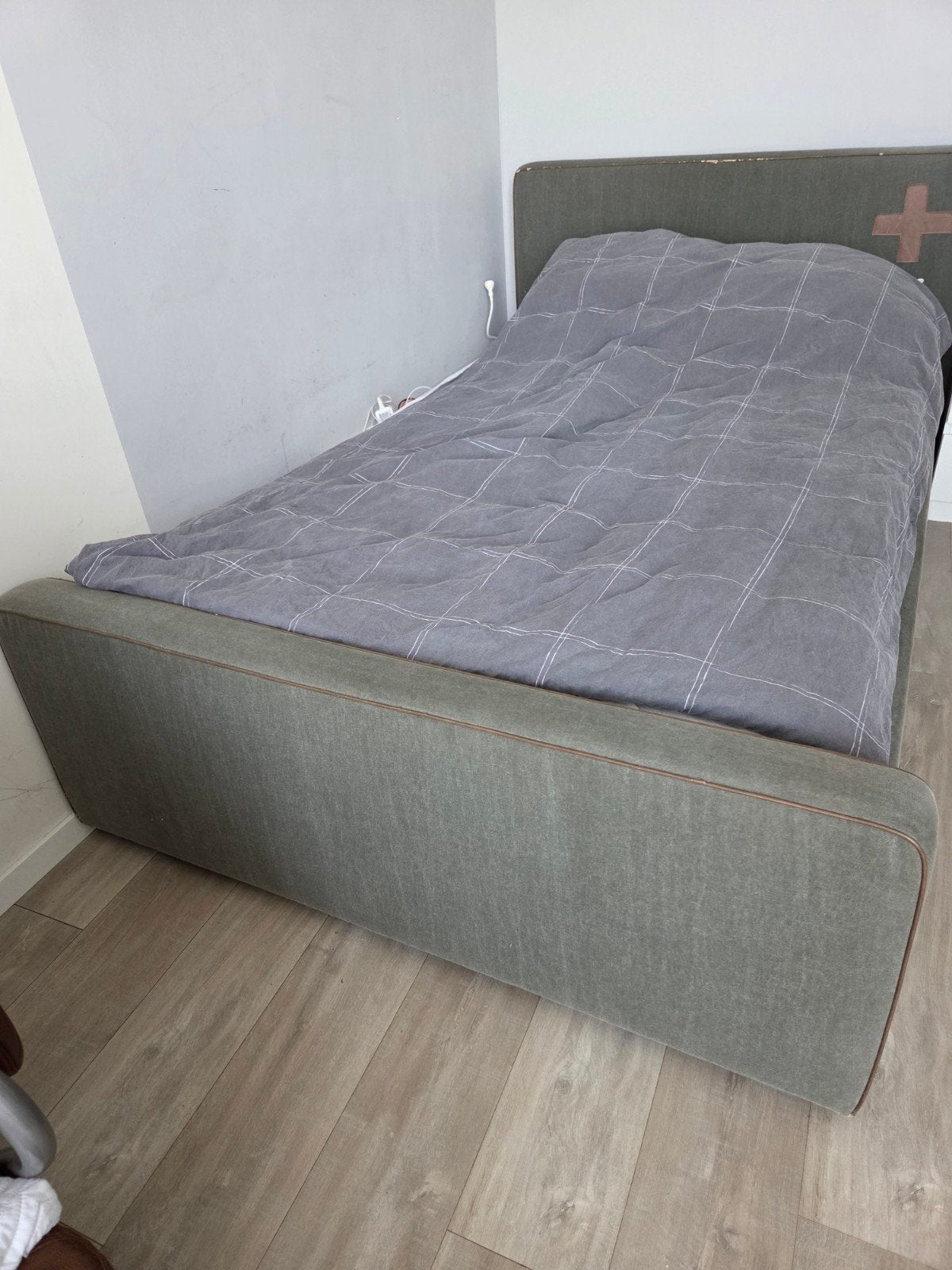 Stapelgoed Twijfelaar Bed 120x200 met Bedbodem, Ophalen, Gebruikt, Twijfelaar, 120 cm