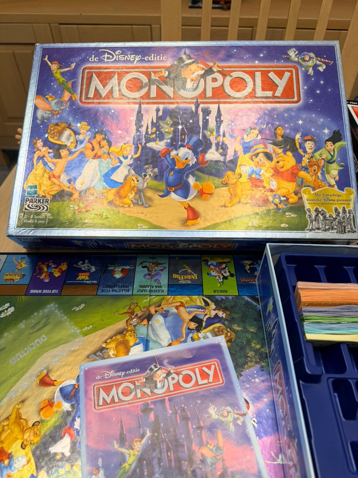 Monopoly disney uitvoering zgan, Verzenden, Zo goed als nieuw