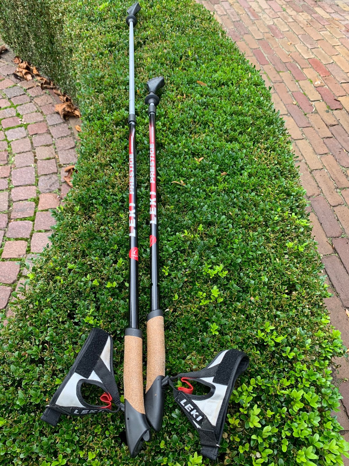 Leki Prestige Nordic Walking verstelbaar (0,78 - 1,35 m.), Ophalen of Verzenden, Zo goed als nieuw