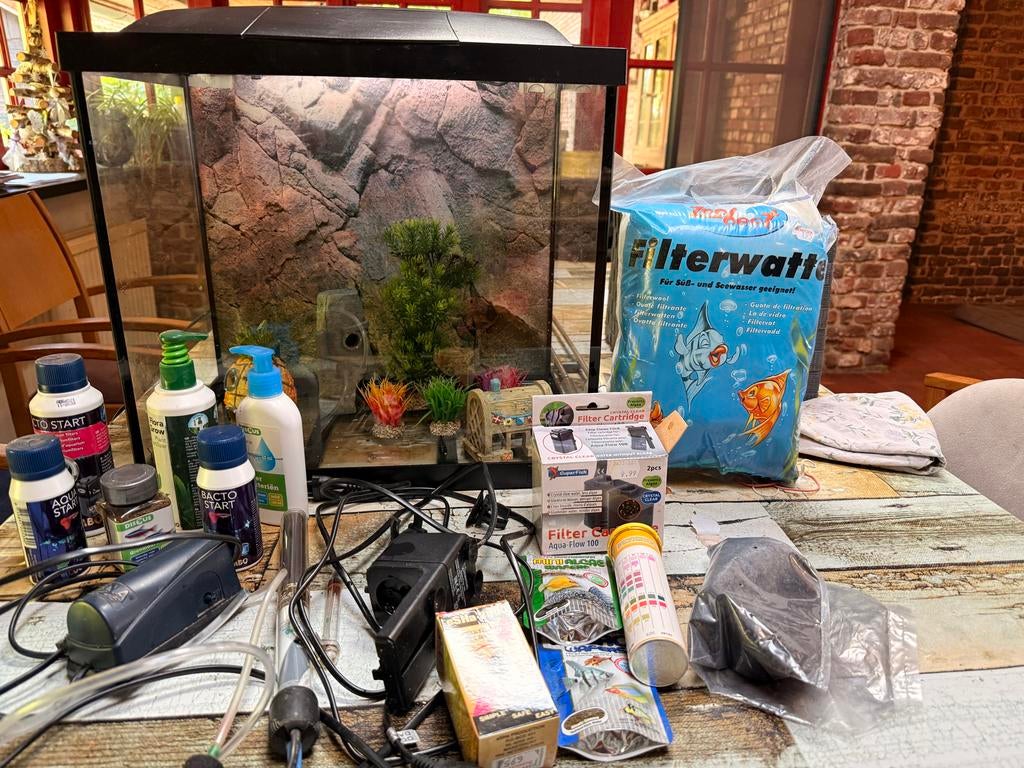 Aquarium 50 liter compleet, Ophalen, Gebruikt, Leeg aquarium, Superfish