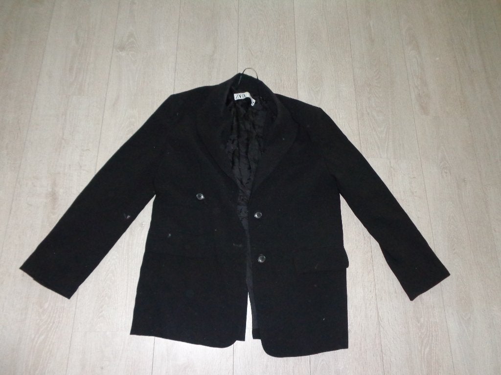zwarte damesblazer van Zara, maat S, Zwart, Ophalen of Verzenden, Jasje, Maat 36 (S)
