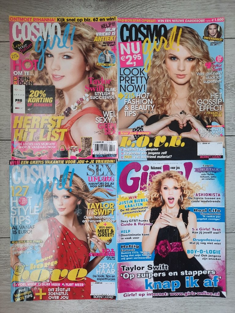 Taylor Swift Tijdschriften, Ophalen of Verzenden, Zo goed als nieuw, Damesbladen
