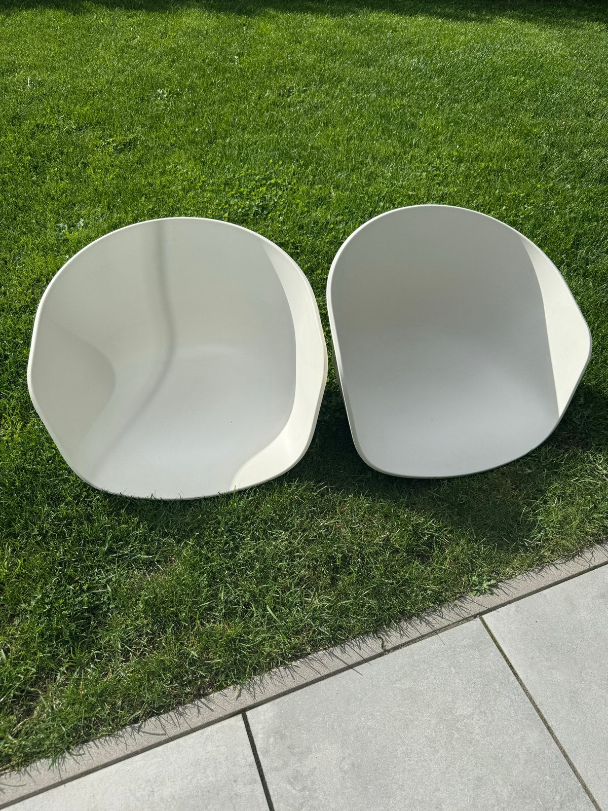 2x HAY about a chair aac22 zitgedeelte wit (zonder poten), Ophalen, Kunststof, Gebruikt, Twee
