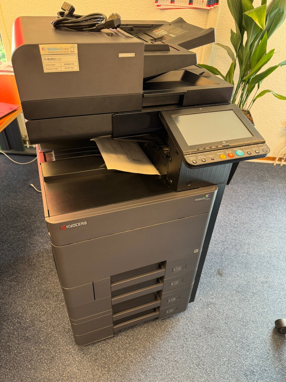 Kyocera TASKalfa 2552ci A3 MFP. 4 laden, Volle cyaan toner, Computers en Software, Ophalen, Gebruikt, All-in-one, Mailen