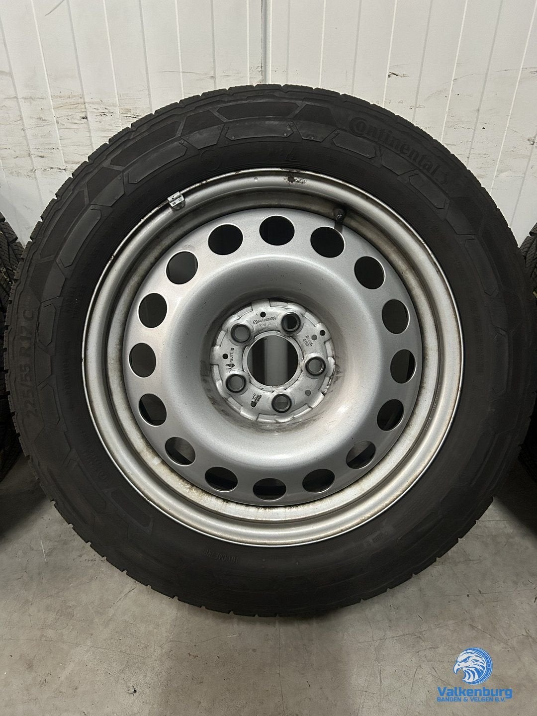 6mm! Originele Mercedes Vito W447 17 inch stalen velgen TPMS, -, -, Banden en Velgen, 17 inch