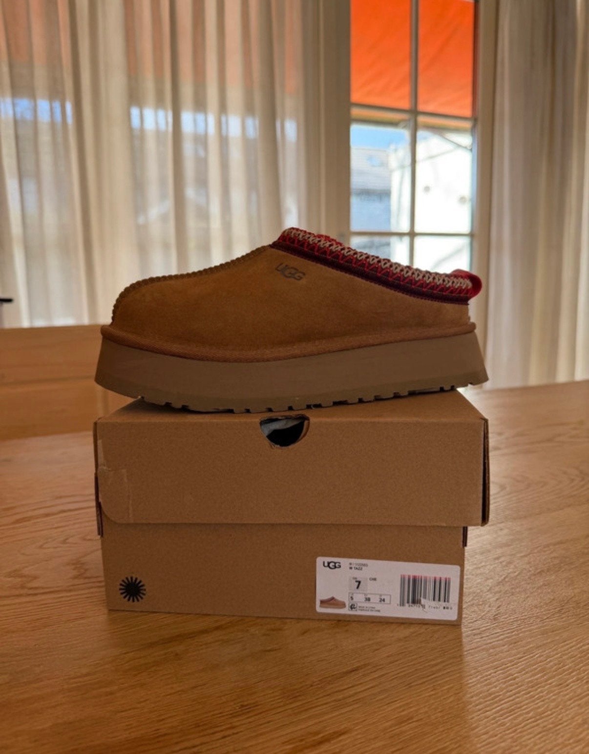 Ugg Tasmans Chestnut Maat 38, Ophalen, Nieuw, Bruin, Instappers