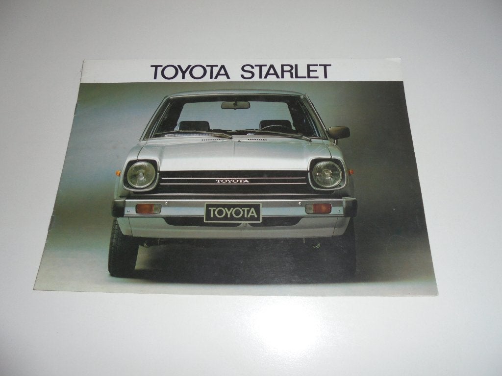 brochure Toyota Starlet, Ophalen of Verzenden, Gelezen, Toyota