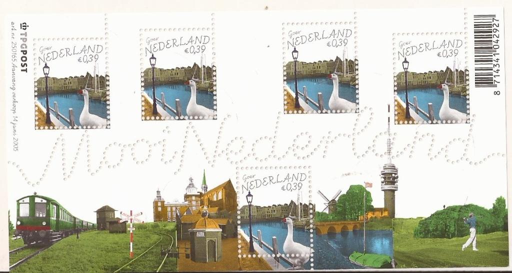 Postzegelvelletje Mooi Nederland Goes Postfris Prachtig, Postzegels en Munten, Postzegels | Nederland, Ophalen of Verzenden, Na 1940