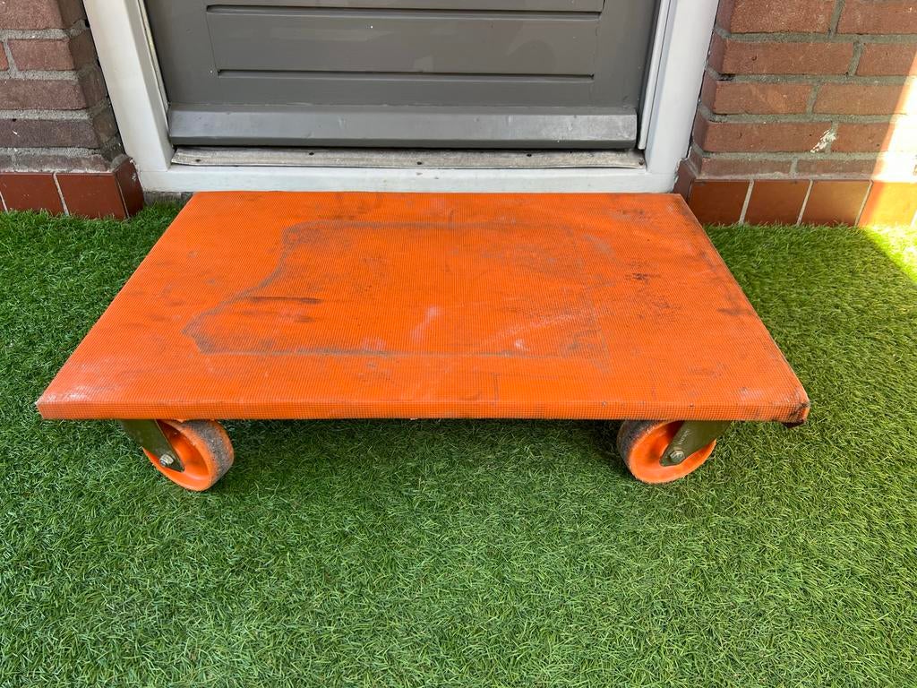 Handige oranje transportroller voor zware objecten, Doe-het-zelf en Verbouw, Transportwagens, Ophalen of Verzenden, Gebruikt, Transportkar
