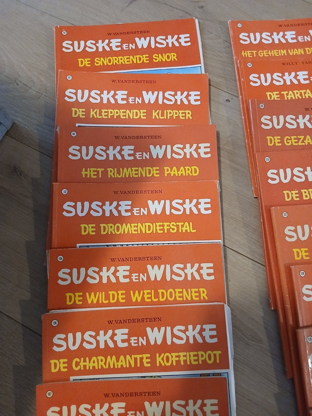 Grote collectie Suske en Wiske stripboeken, Meerdere stripboeken, Ophalen of Verzenden, Gelezen, Willy Vandersteen