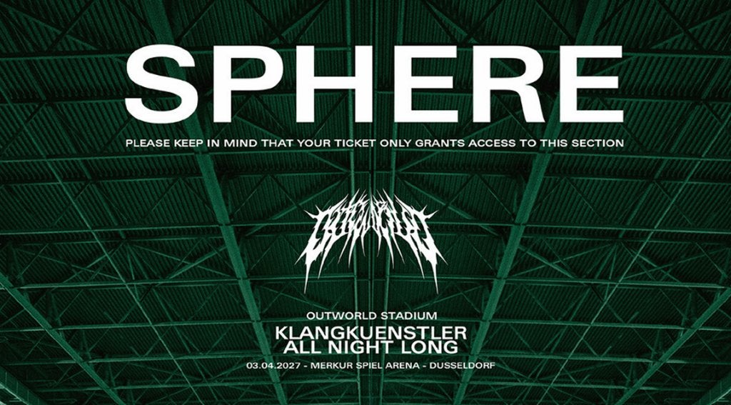 Klangkuenstler Outworld Stadium Sphere ticket (03.04.2027), Tickets en Kaartjes, Eén persoon, April