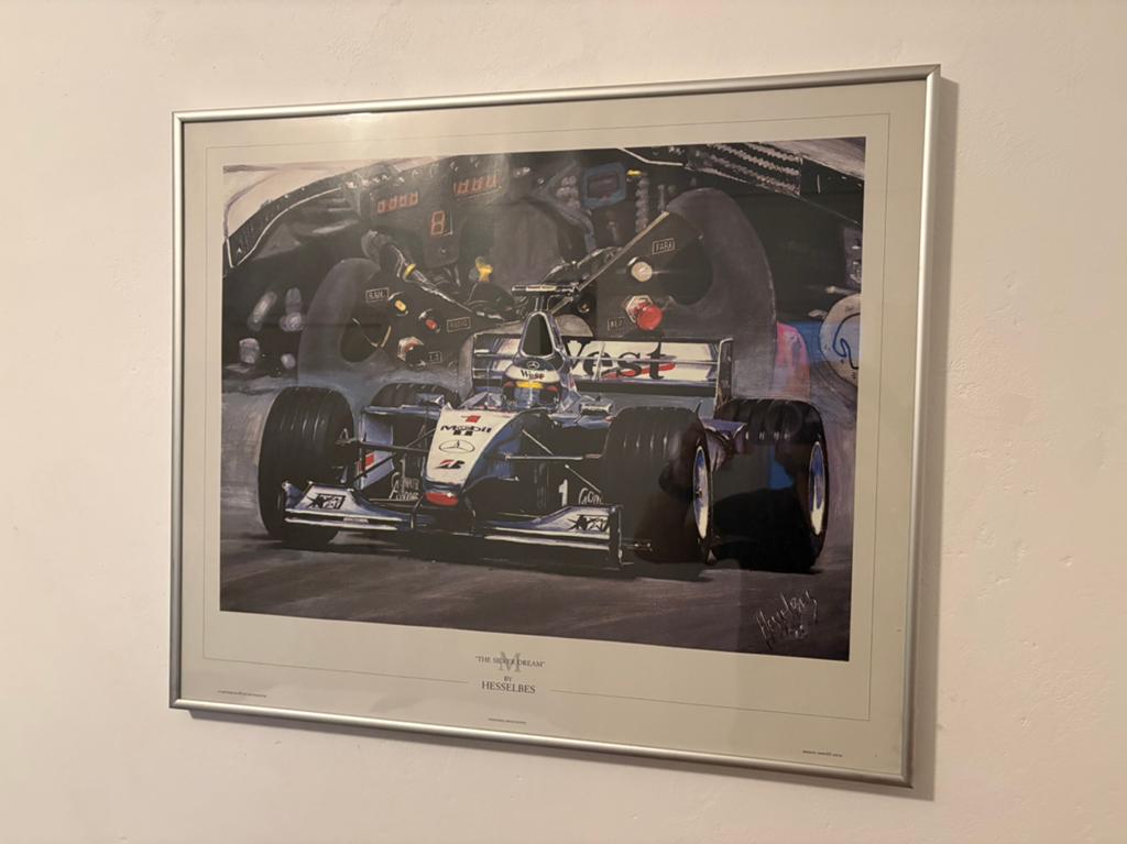 Mika Hakkinen, Hesselbes litho, Antiek en Kunst, Ophalen of Verzenden