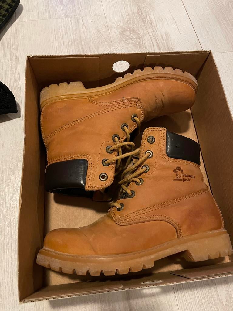 Dames boots Panama Jack 03 b1 napa vintage mt.37, Bruin, Lage of Enkellaarzen, Ophalen of Verzenden, Gedragen