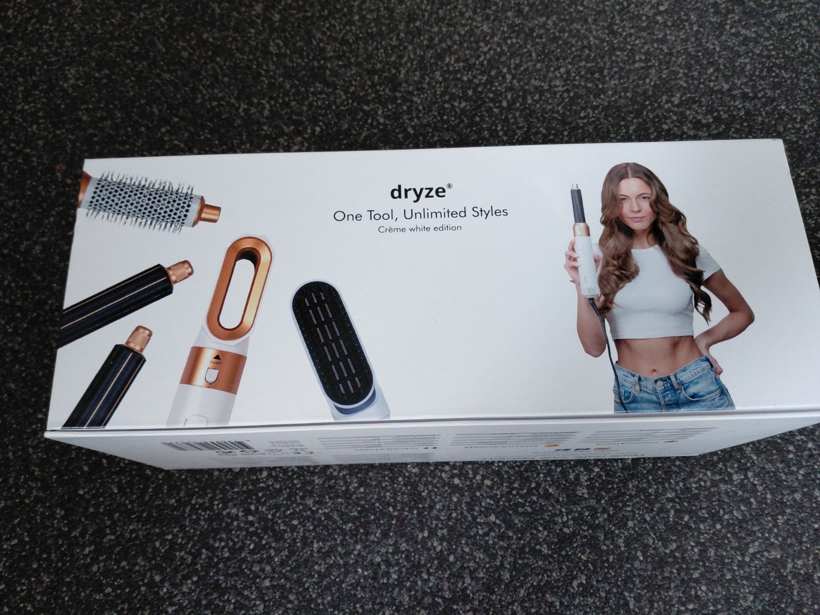 Dryze Airstyler V5 - 5-in-1 Multistyler Crème Wit, Ophalen of Verzenden, Zo goed als nieuw, Haarverzorging
