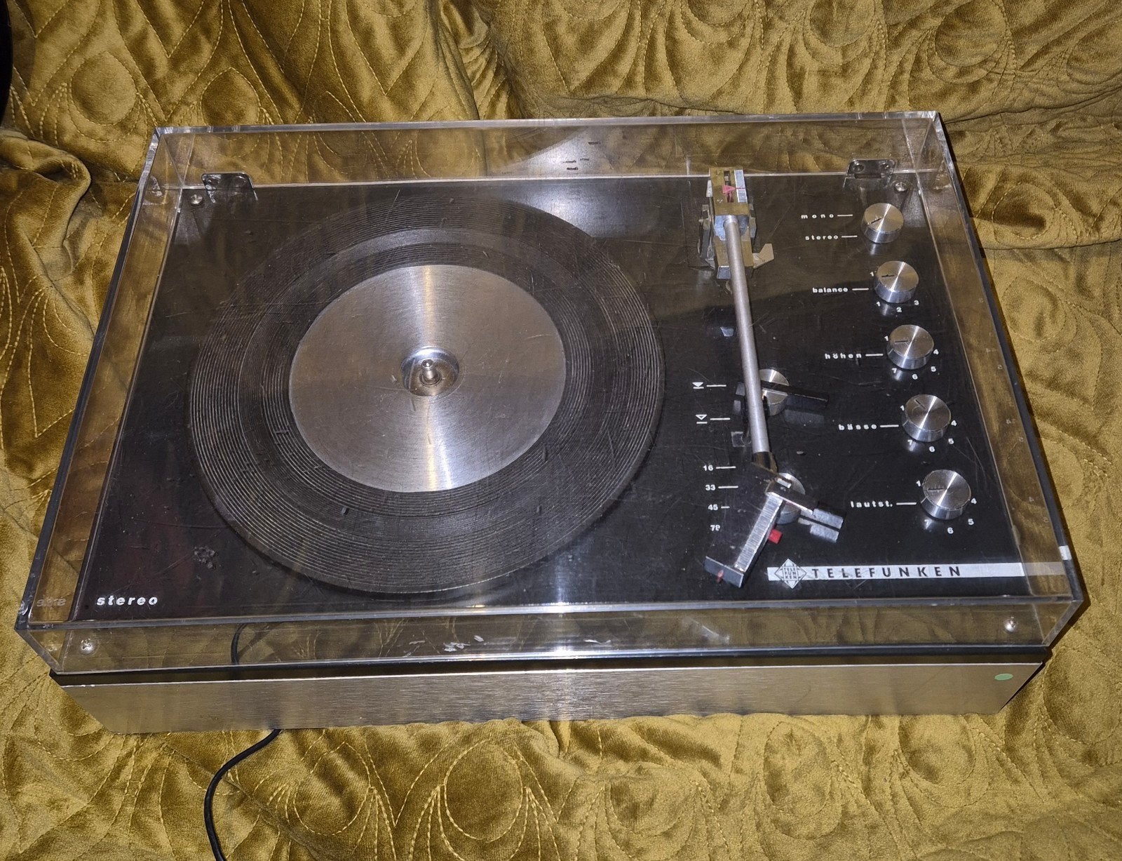Zeldzame Vintage Telefunken Musikus 1080 Draaitafel, Ophalen of Verzenden, Gebruikt, Platenspeler, Overige merken