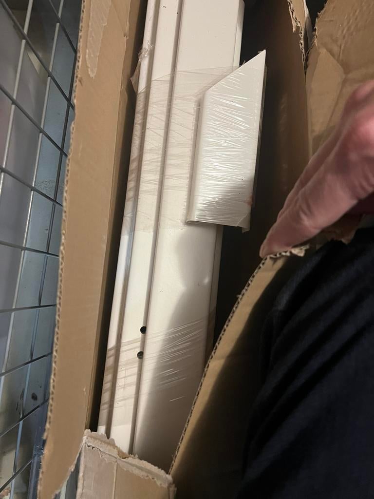 Binnendeurkozijn met deur westalack 2110x710x125 ral9010, Doe-het-zelf en Verbouw, Kozijnen en Schuifpuien, Deurkozijn, Zo goed als nieuw