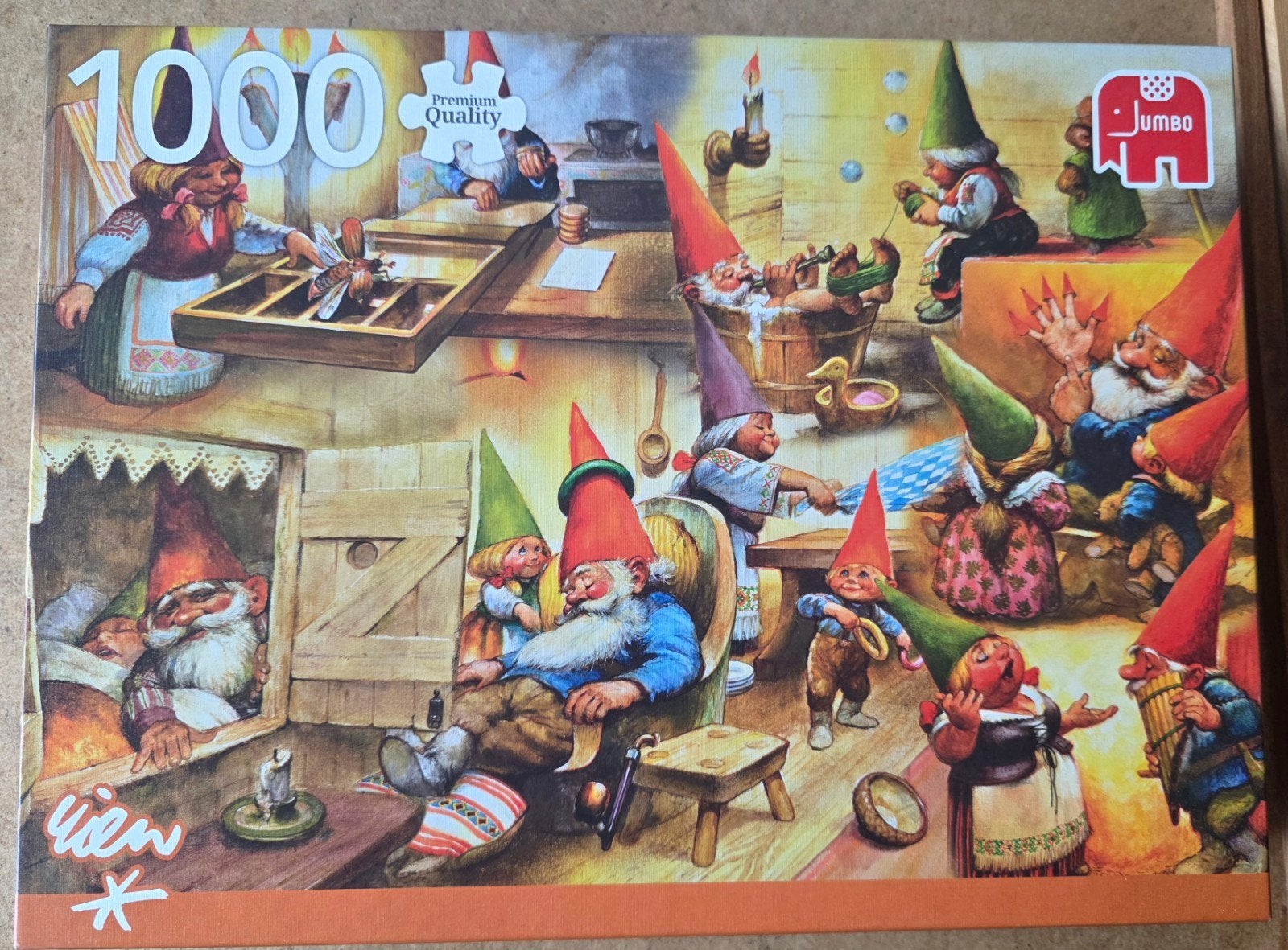 Puzzel Rien Poortvliet 1000 stukjes compleet, Ophalen of Verzenden, Zo goed als nieuw