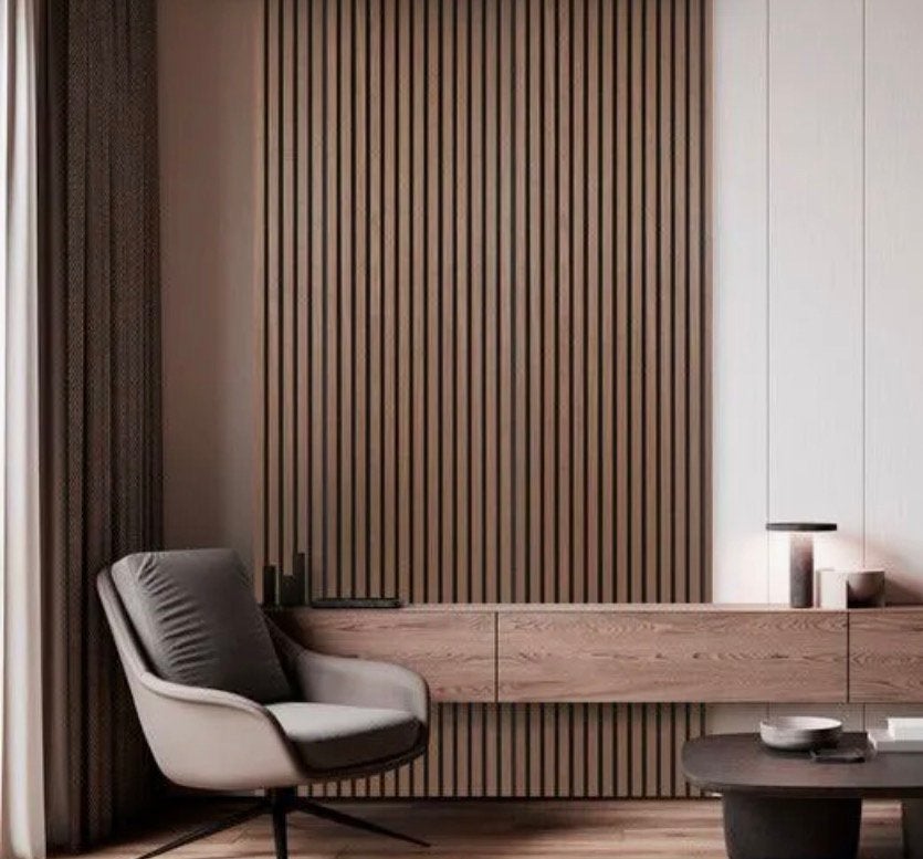Echt houten akoestische panelen 260x60, Ophalen, Nieuw, Hout, 20 tot 50 mm