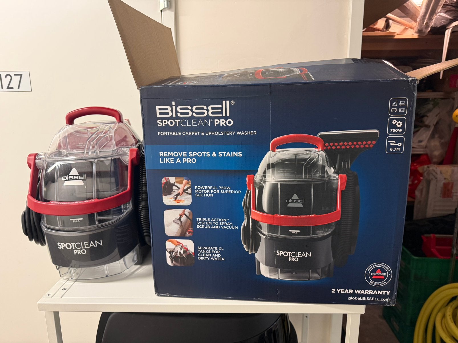 Bissell spot clean pro, Ophalen, Zo goed als nieuw