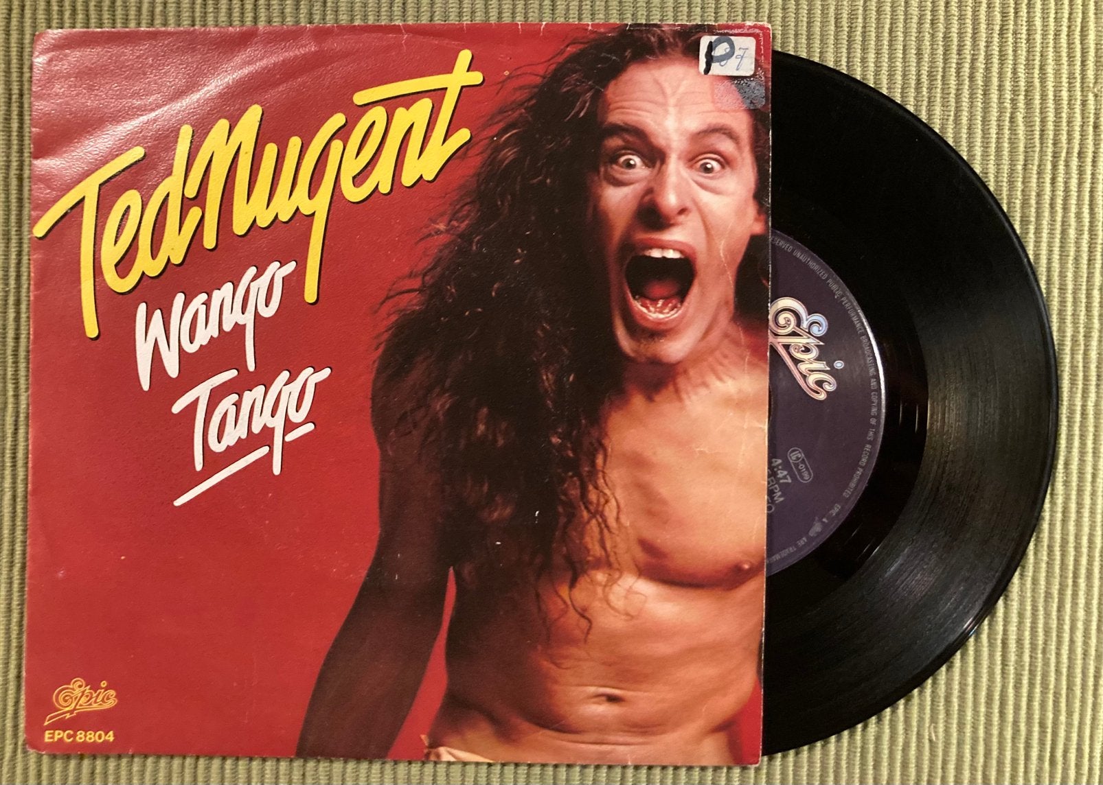 Vinyl single Ted Nugent - Wango Tango, Gebruikt, 7 inch, Ophalen of Verzenden, Rock en Metal