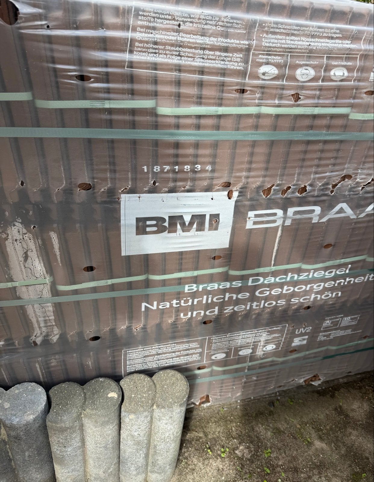 240 Monier Tuile Plat zwart vol donker engobe dakpannen, Ophalen, Steen of Klei, Zwart, Nieuw