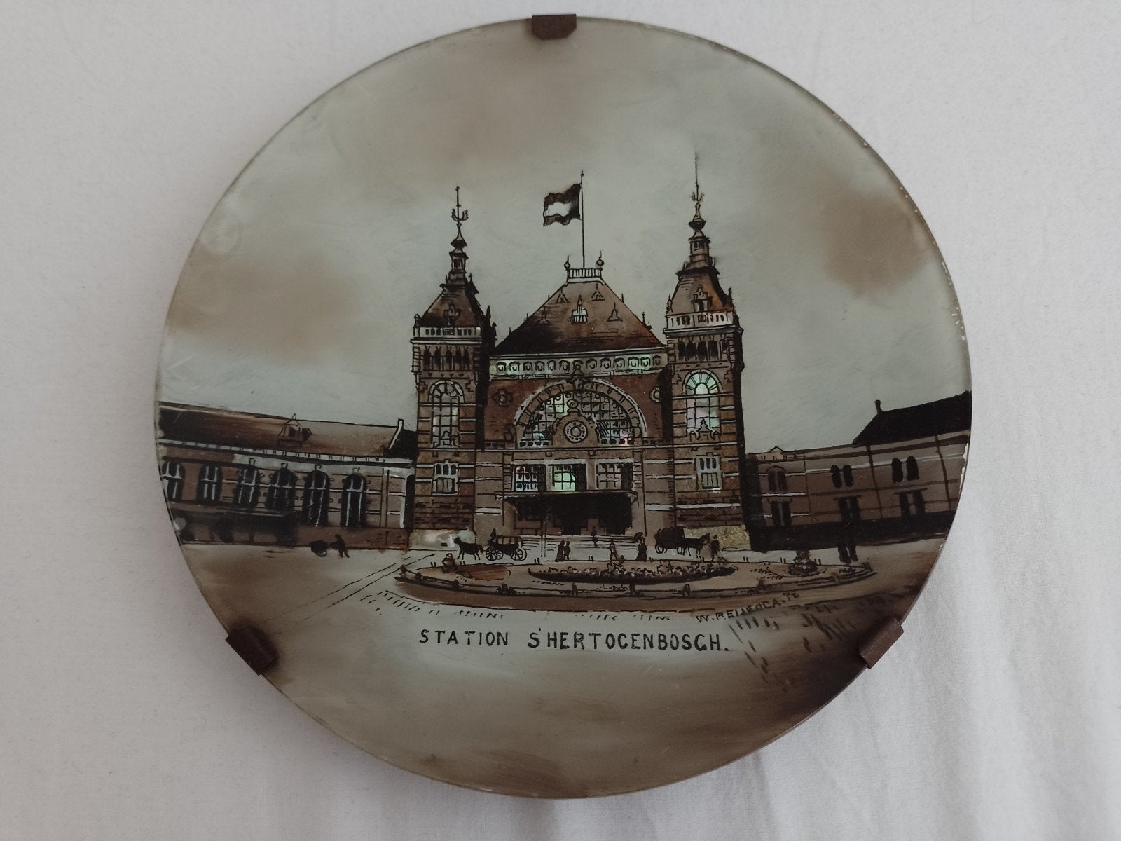 Antiek bord station Den Bosch s-hertogenbosch Cuypers 1896, Ophalen of Verzenden, Gebruikt, Overige onderwerpen