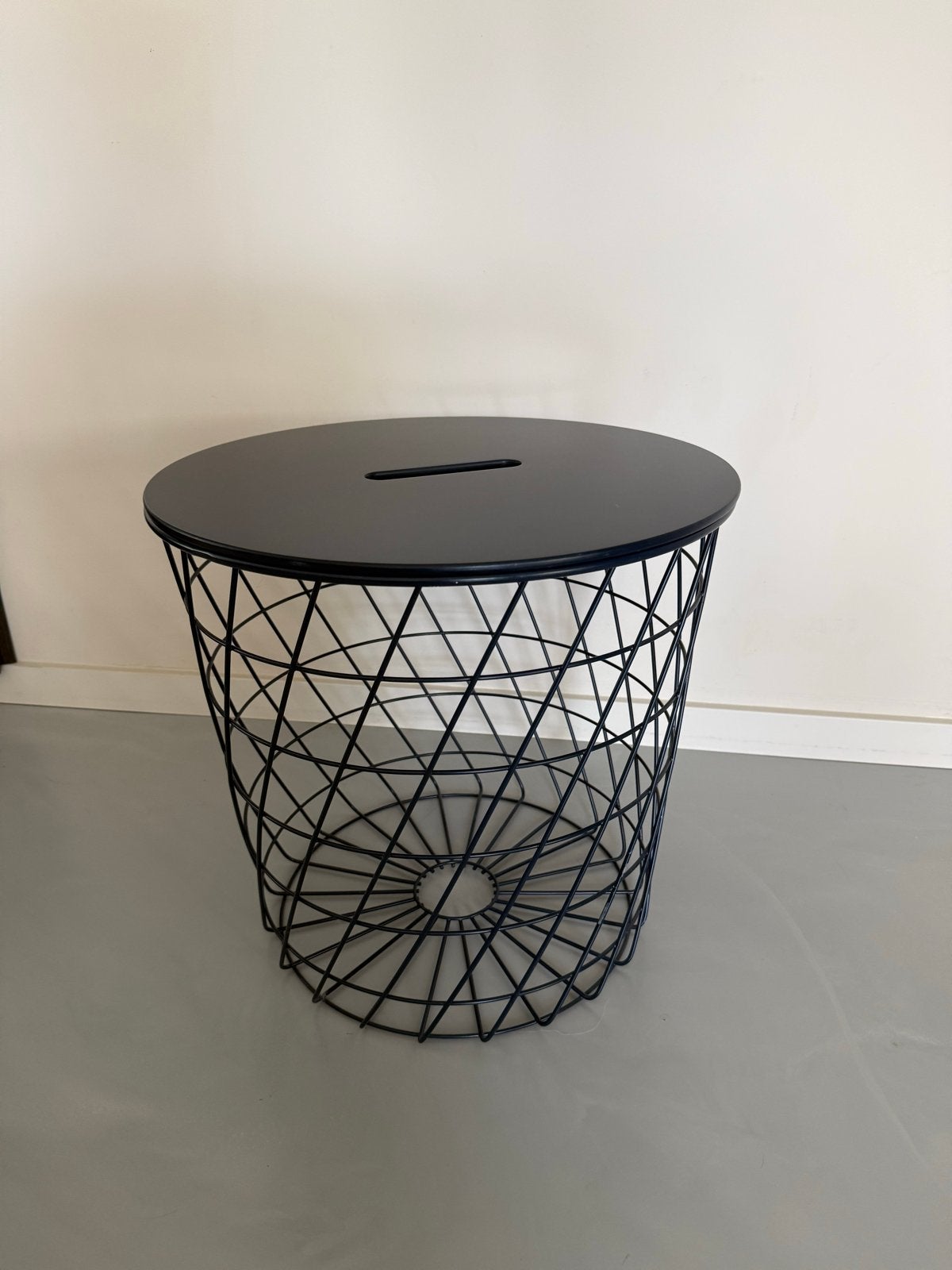 IKEA BRANÄS wasmand/opberger met deksel, Ophalen, Gebruikt, Blauw, Metaal