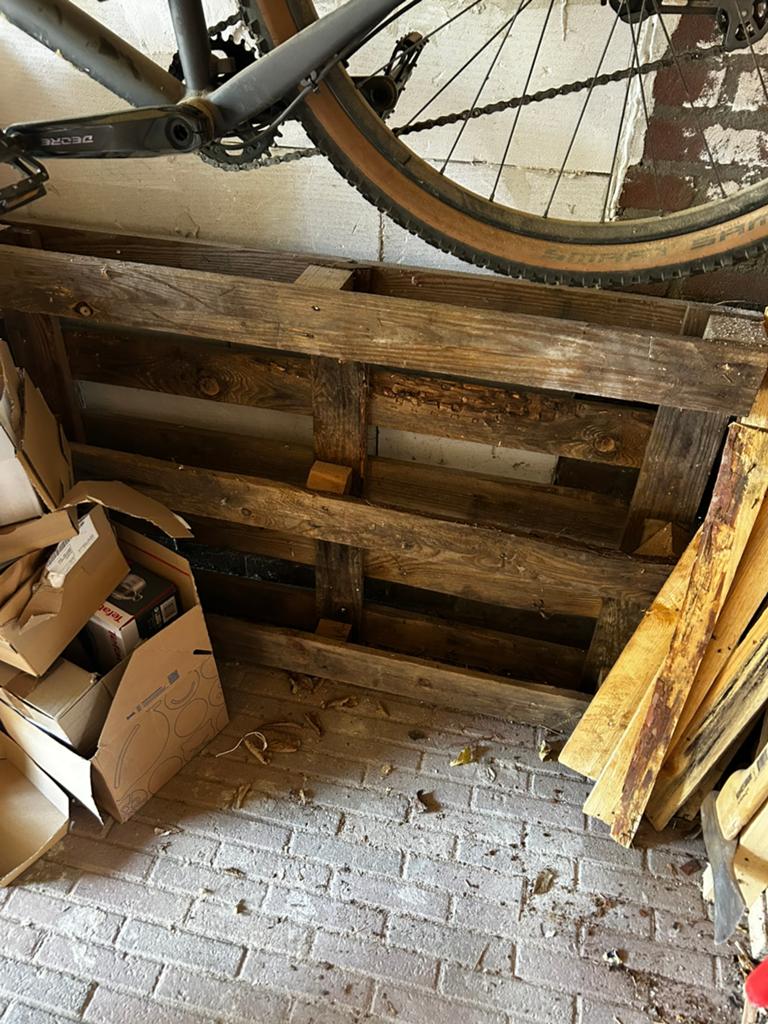 Gratis ophalen: houtpallet, Tuin en Terras, Minder dan 3 m³, Ophalen
