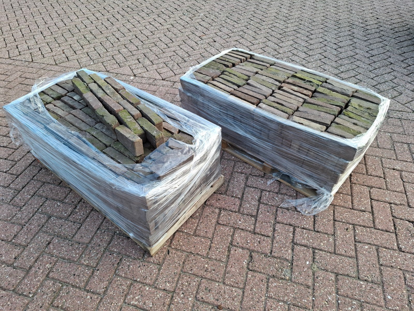 6m² Oud gebakken bestrating, Tuin en Terras, Gebruikt, Keramiek, Klinkers, 5 tot 10 m²
